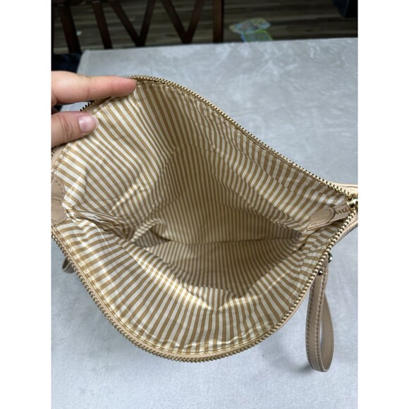 Kate Spade Cobble Hill Marsala Bag Leather Tan Taupe Flap Over Crossbody - Picture 8 of 14